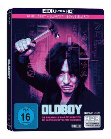 Oldboy (2003) auf 4K UHD Blu-ray Disc im Steelbook