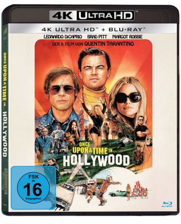 Once Upon A Time In Hollywood Frontcover der 4K Ultra HD Blu-ray Disc
