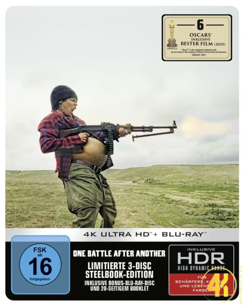 One Battle After Another 4K Steelbook Ultra HD Blu-ray Disc
