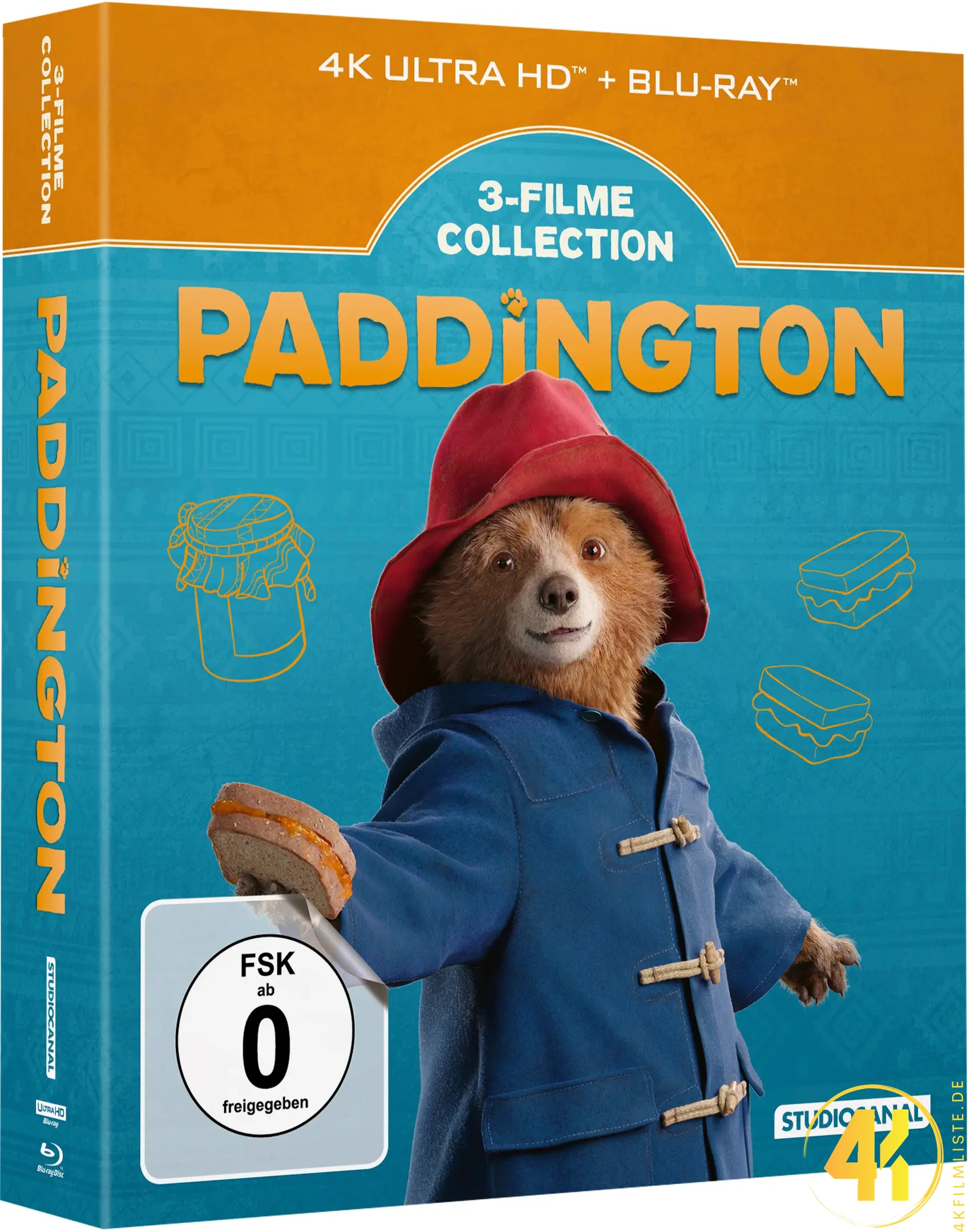 Paddington Trilogie (3-Movie-Set) – 4K Blu-ray (UHD + Blu-ray Disc)