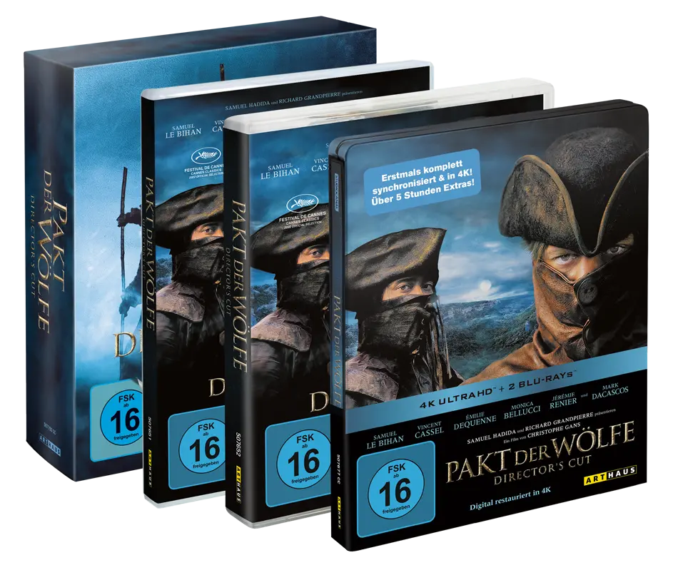 Pakt der Wölfe - Editionen im Überblick inklusive 4K Blu-ray, DVD und Blu-ray Disc