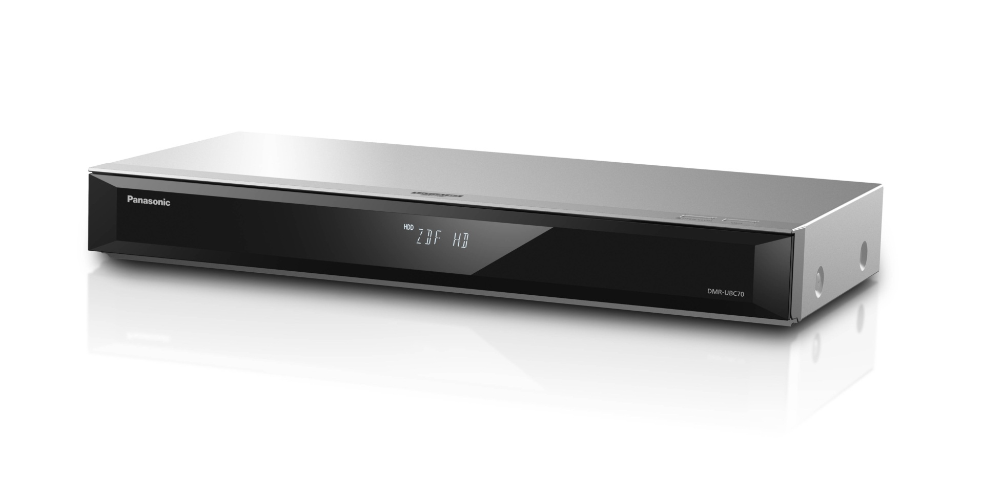 Panasonic DMR-UBC70EGS (Silber) 4K UHD Blu-ray Disc Recorder (Seitenansicht)