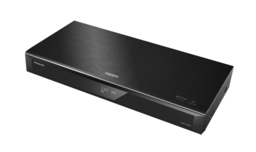 Panasonic DMR-UBS90EGK (4K UHD Blu-ray Disc Recorder) (Ansicht: Schräg oben) (Twin DVB-S2 Tuner)