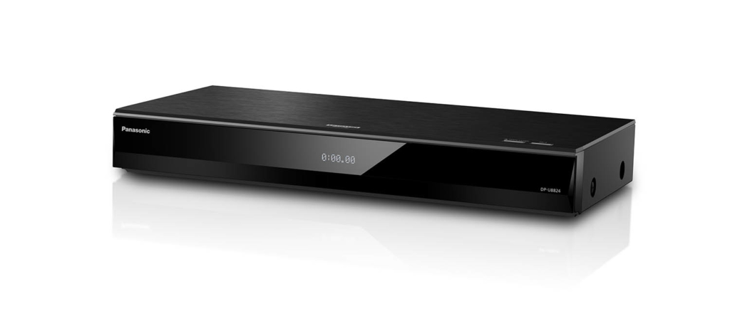 UHD Blu-ray Disc Player Panasonic DP-UB824 Frontansicht schräg oben