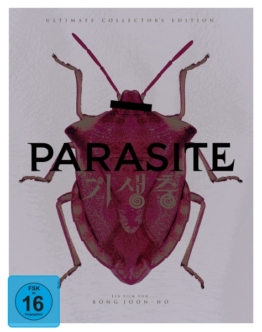 4K UHD Ultimate Edition zum Film Parasite mit einem Käfer auf dem Cover