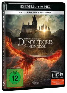 Phantastische Tierwesen 3 - Dumbledores Geheimnisse - 4K Ultra HD Blu-ray Disc Cover