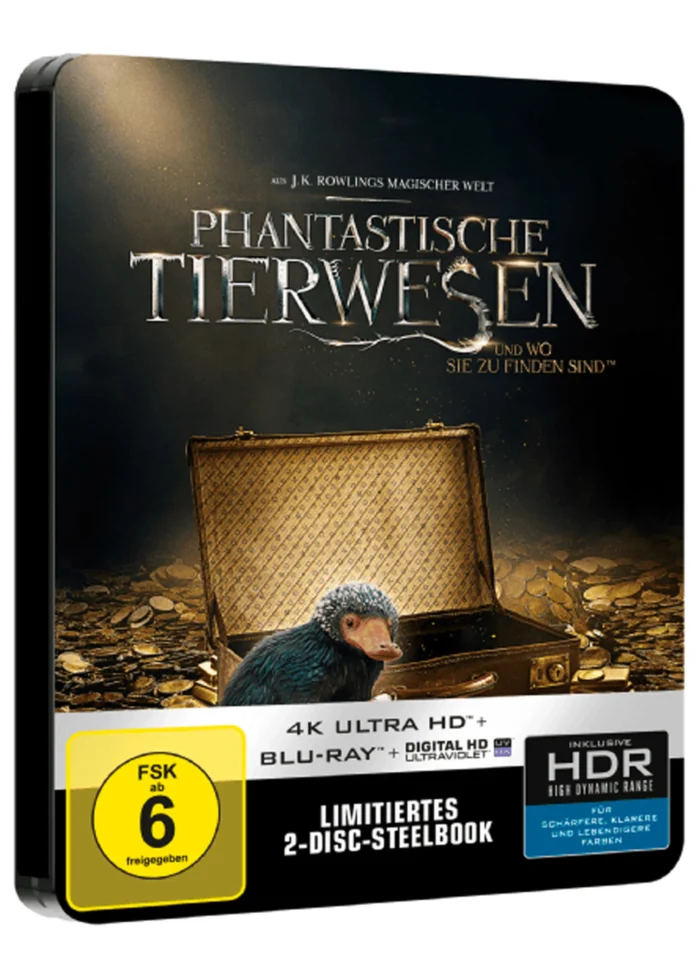 Phantastische Tierwesen und wo sie zu finden sind – 4K Steelbook (UHD + Blu-ray Disc)