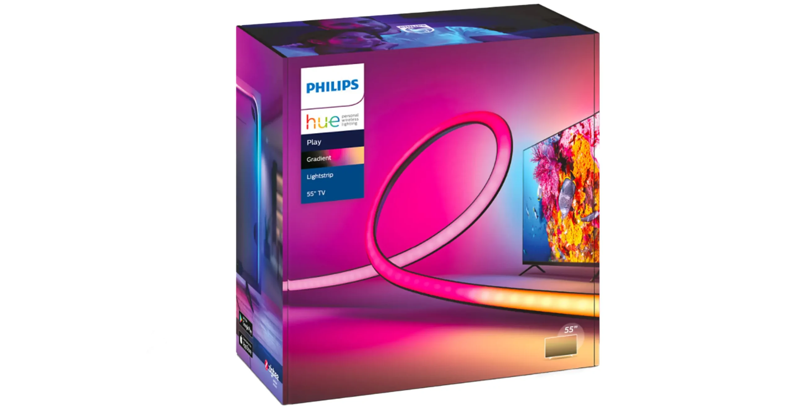 Philips Hue Gradient Lightstrip für verschiedene Fernseher