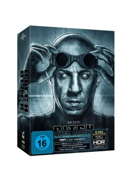 Pitch Black 4K Digipak Dolby Vision Dolby Atmos 3 Disc Limited Edition Motiv A Seitenansicht Pappschuber