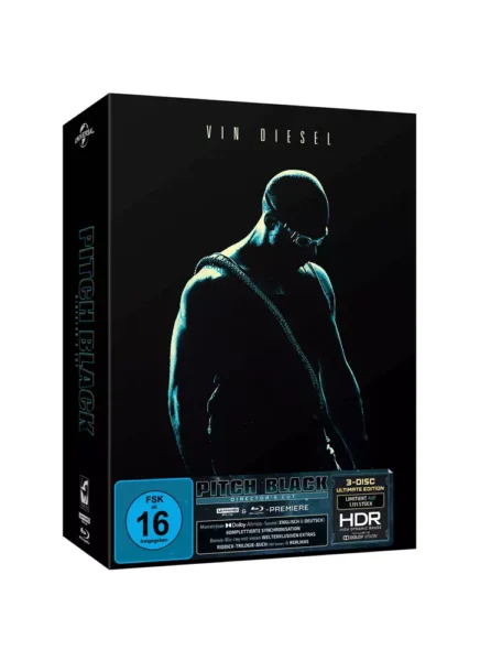Pitch Black (Director’s Cut) (Motiv B) – 4K Digipak (UHD + Blu-ray Disc + Bonus Blu-ray)