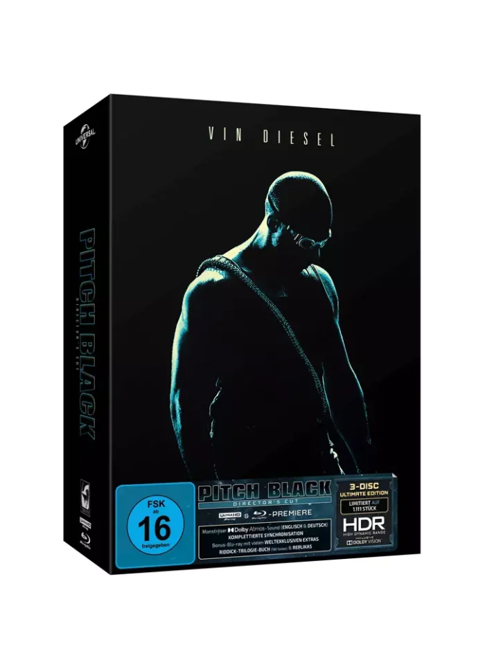Pitch Black (Director’s Cut) (Motiv B) – 4K Digipak (UHD + Blu-ray Disc + Bonus Blu-ray)