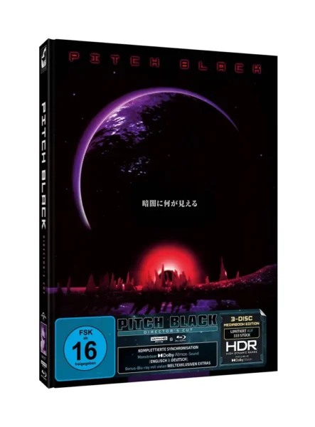 Pitch Black (Director’s Cut) (Japan Artwork) – 4K Mediabook (UHD + Blu-ray Disc + Bonus Blu-ray)