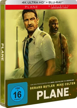 Gerard Butler im Plane 4K Steelbook