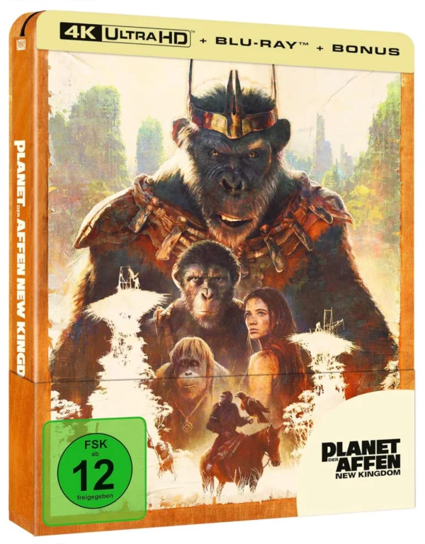 Planet der Affen: New Kingdom – 4K Steelbook (UHD + Blu-ray Disc + Bonus Blu-ray)