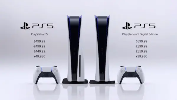 PS5 am 19. November 2020 ab 399,99 € erhältlich