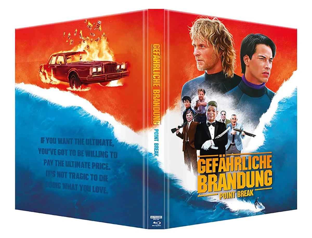 Point Break 4K Mediabook Cover A Frontcover und Backcover