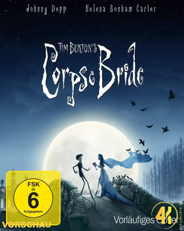 Corpse Bride: Hochzeit mit einer Leiche (Ultimate Collector’s Edition) – 4K Blu-ray (UHD + Blu-ray Disc)
