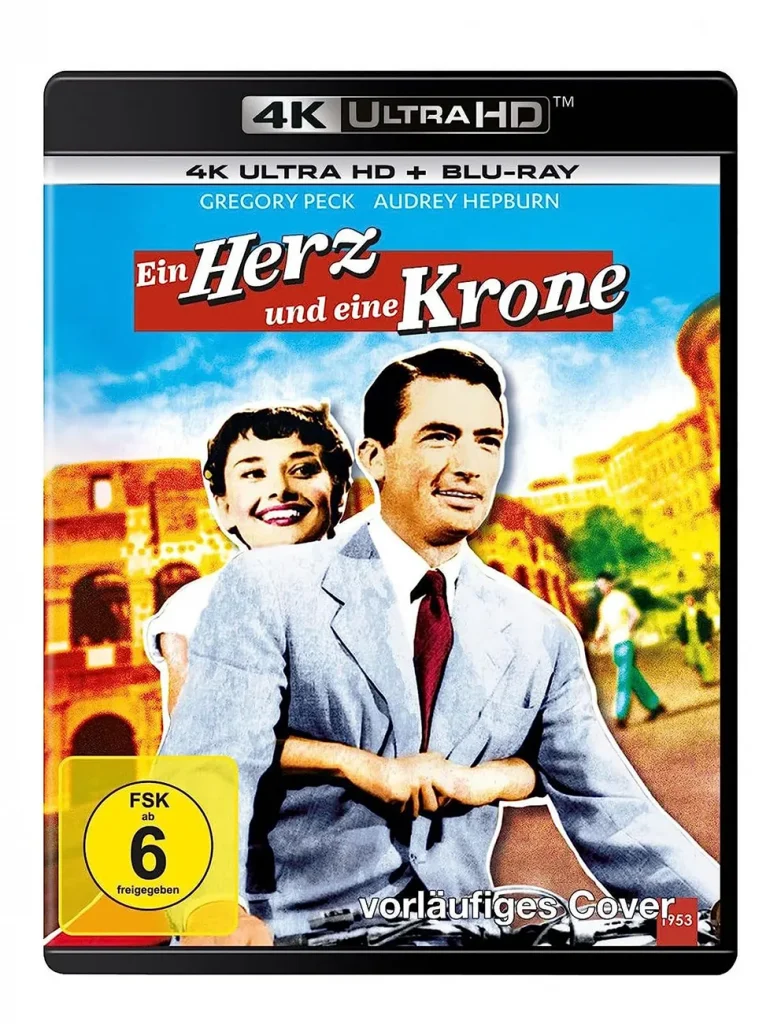 PreCover zu Ein Herz und eine Krone 4K Blu-ray Disc (Roman Holiday)
