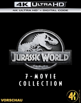 PreCover Jurassic World 7 Movie Set 4K Blu-ray UHD Keep Case Ultra HD Blu-ray