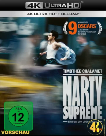 Marty Supreme – 4K Blu-ray (UHD + Blu-ray Disc)