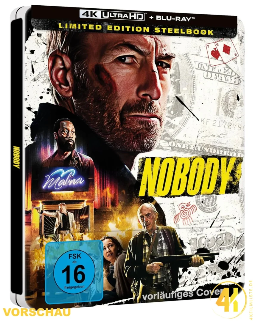PreCover Nobody Cover B 4K Steelbook Ultra HD Blu-ray