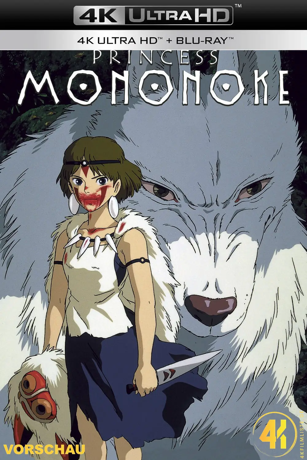 Prinzessin Mononoke – 4K Steelbook (UHD + Blu-ray Disc)