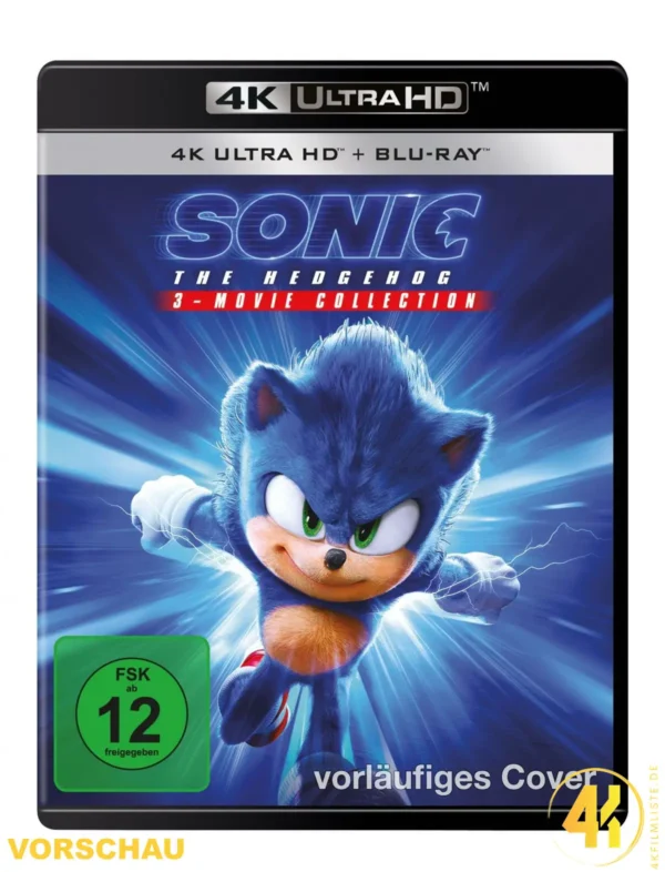 Sonic the Hedgehog (3 Movie Collection) – 4K Blu-ray (UHD + Blu-ray Disc)