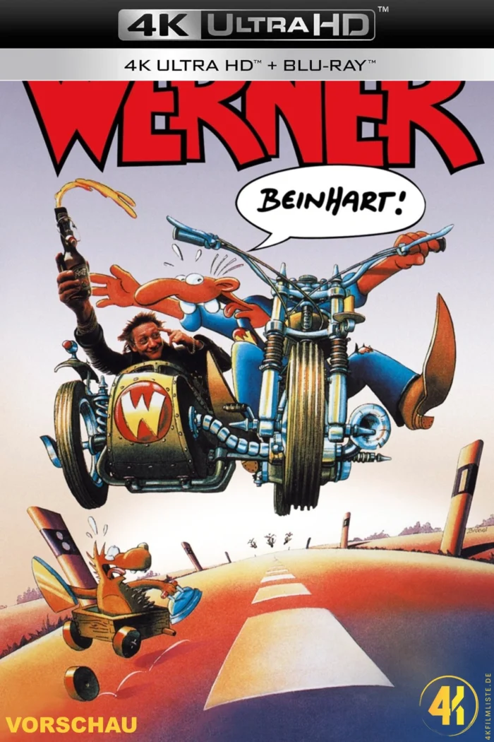 Werner: Beinhart! (Cover B) – 4K Mediabook (UHD + Blu-ray Disc)