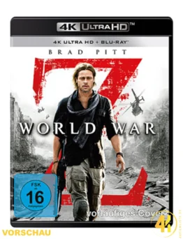 PreCover Wordl War Z 4K Blu-ray UHD Keep Case Ultra HD Blu-ray