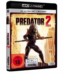 Offizielles 4K UHD Cover zu Predator 2 (FSK 18)