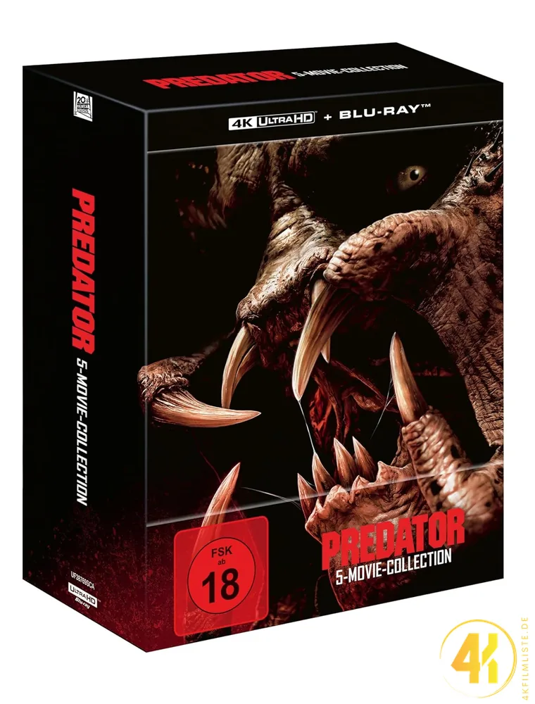 Predator 5 Movie Collection 4K Blu-ray Ultra HD Blu-ray Disc