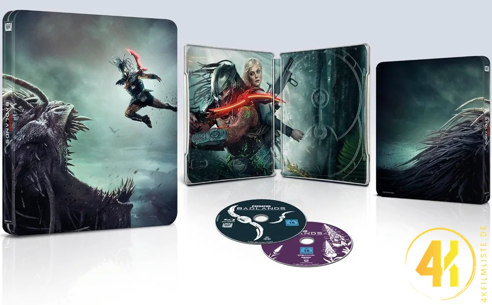 Predator Badlands 4K Steelbook Inlay Ultra HD Blu-ray Disc