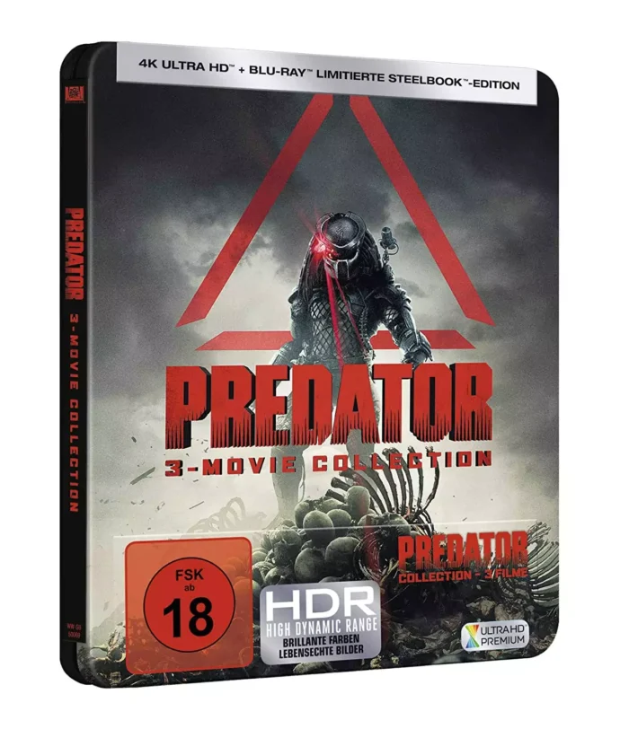 Predator (3 Movie Collection) – 4K Steelbook (UHD + Blu-ray Disc)