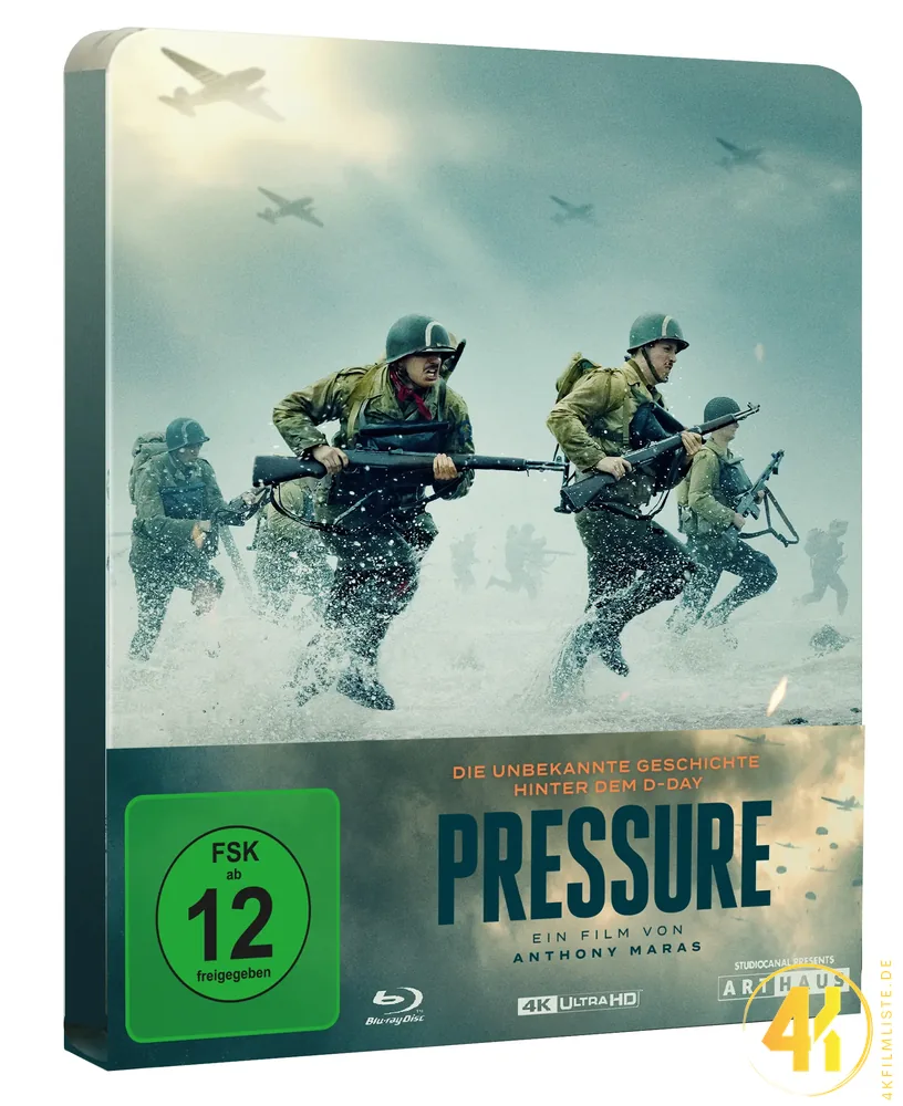 Pressure Seitenansicht 4K Steelbook Ultra HD Blu-ray Disc