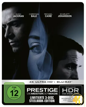 Prestige: Die Meister der Magie – 4K Steelbook (UHD + Blu-ray Disc + Bonus Blu-ray)