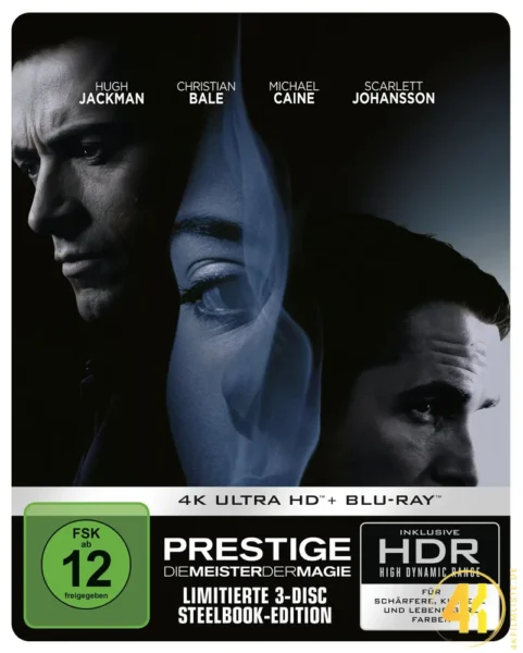 Prestige: Die Meister der Magie – 4K Steelbook (UHD + Blu-ray Disc + Bonus Blu-ray)