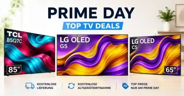 Prime Day 2026: Amazon senkt die Preise von TCL- und LG-Fernsehern deutlich