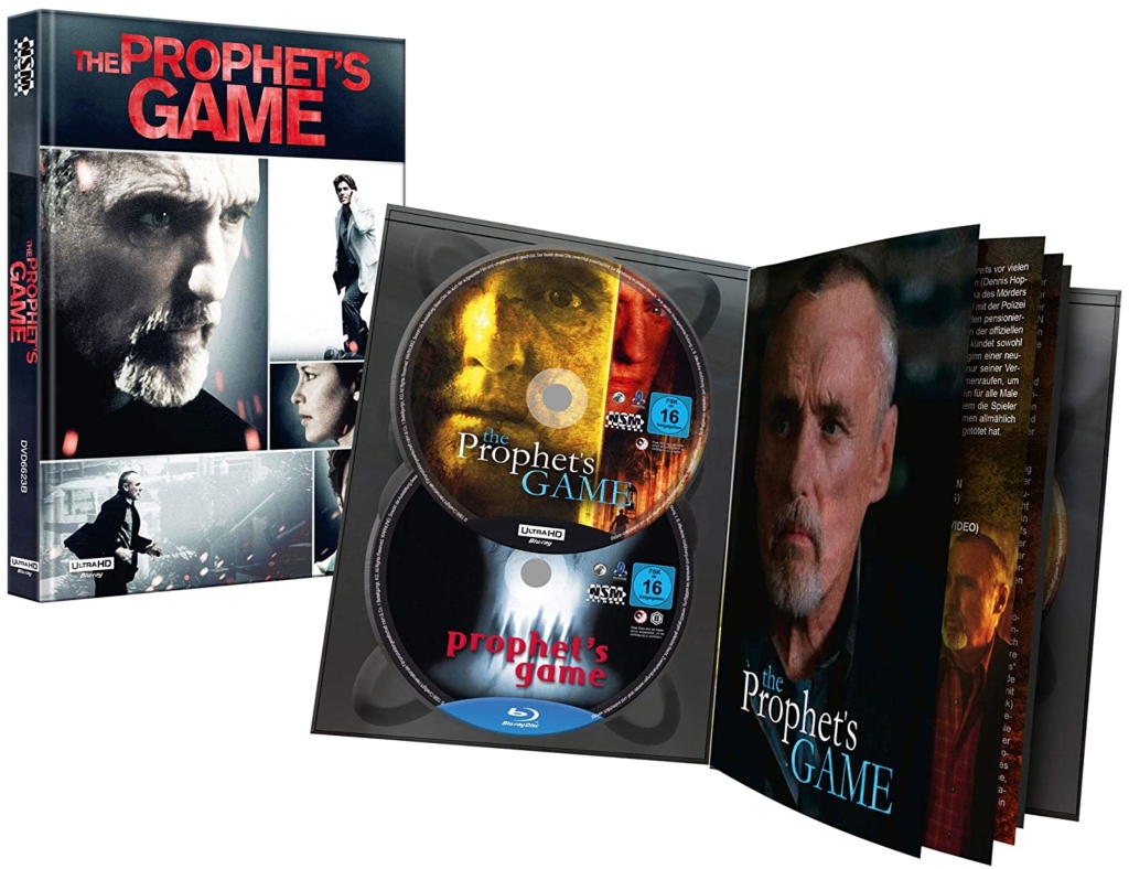 The Prophet's Game Mediabook Version B - 4K Ultra HD (3 Disc Set - Inlay-Ansicht geöffnet)
