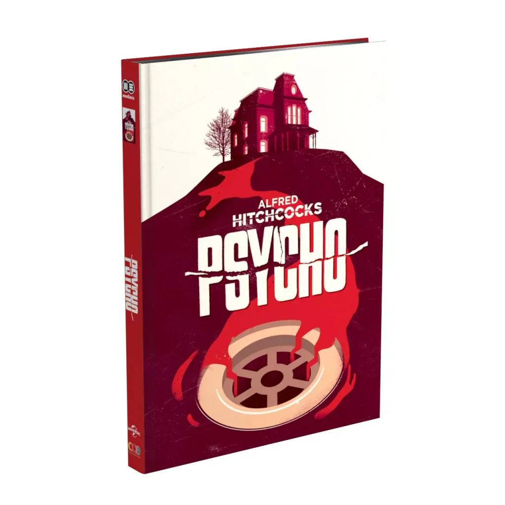 Alfred Hitchcock Psycho 4K Mediabook mit Blutspur und Bates Motel