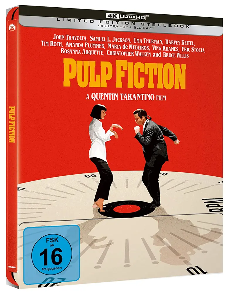 Pulp Fiction 4K Steelbook Frontansicht