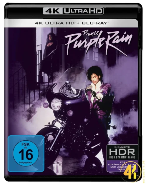 Purple Rain 4K Blu-ray UHD Keep Case Ultra HD Blu-ray Disc