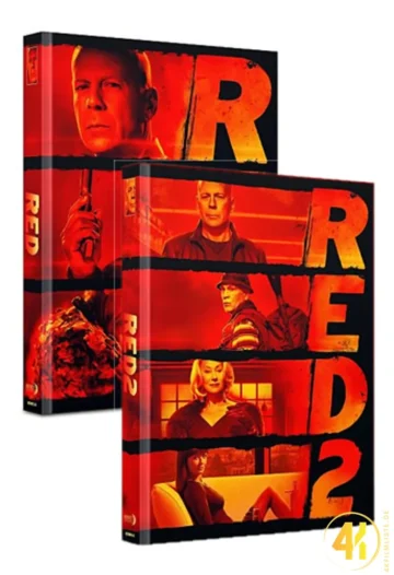 R.E.D. 1 + 2 Bundle (Cover B) – 4K Mediabook (UHD + Blu-ray Disc)