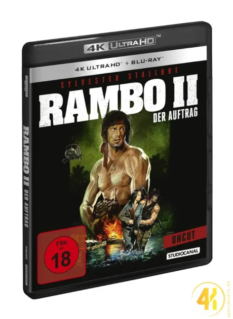 Rambo II Der Auftrag 4K Blu-ray uncut Ultra HD Blu-ray Disc
