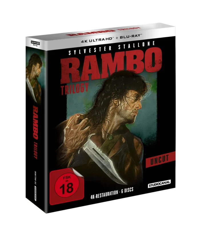 Rambo Trilogie (Uncut) – 4K Blu-ray (UHD + Blu-ray Disc)