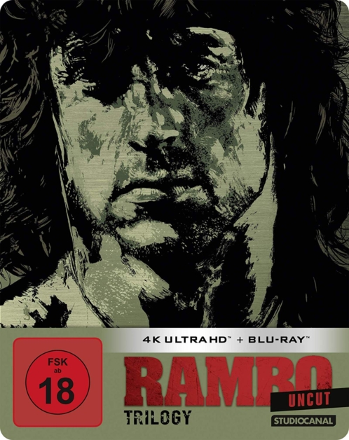 Rambo Trilogie – 4K Steelbook (UHD + Blu-ray Disc)