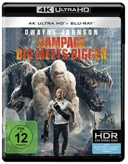 Rampage Big Meets Bigger 4K Blu-ray UHD Blu-ray Disc