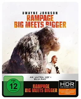 Rampage Big Meets Bigger 4K Steelbook UHD Blu-ray Disc