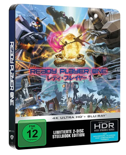 Ready Player One (Japanisches Artwork) – 4K Steelbook (UHD + Blu-ray Disc)