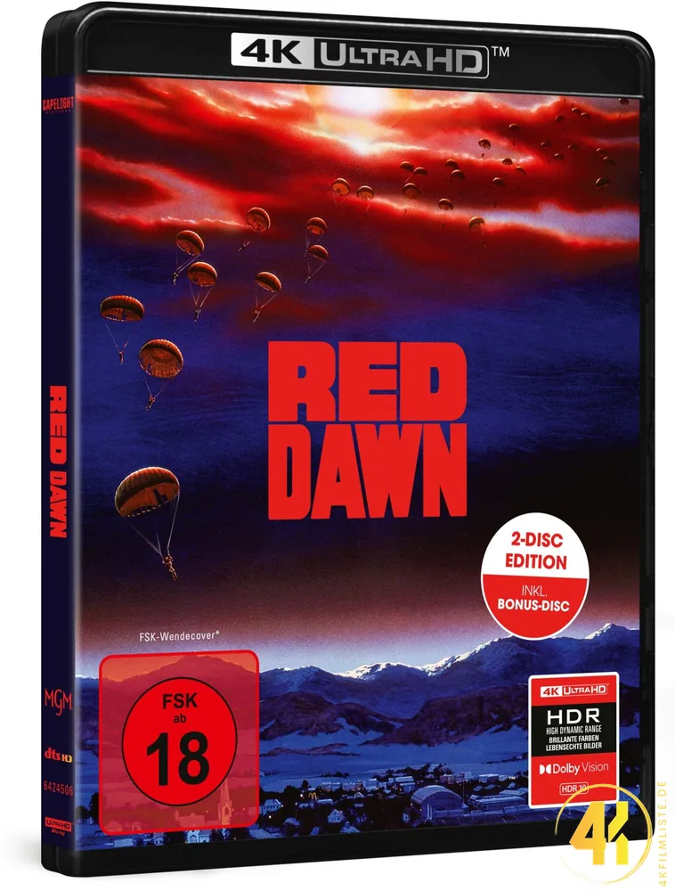 Red Dawn 4K Blu-ray Ultra HD Blu-ray Disc