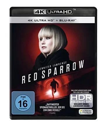 Red Sparrow 4K Blu-ray UHD Blu-ray Disc